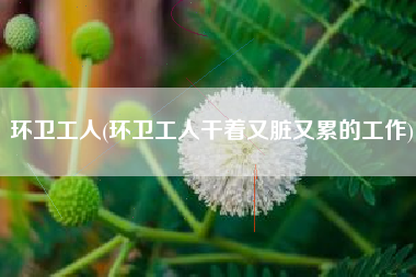 环卫工人，环卫工人干着既脏